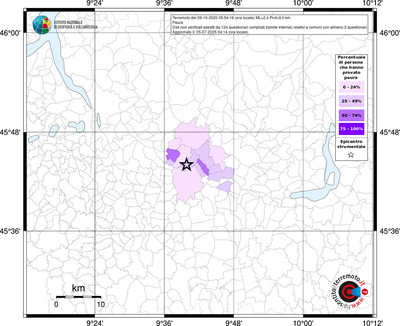Mappa territorio comunale con almeno 3 questionari