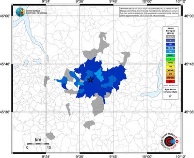 Mappa EMS - territori comunali