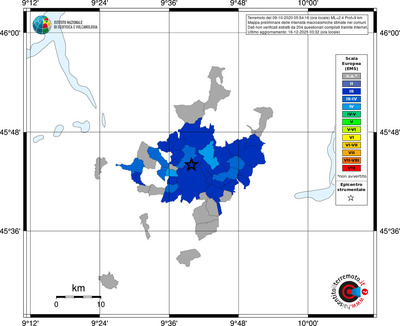 Mappa EMS - territori comuni