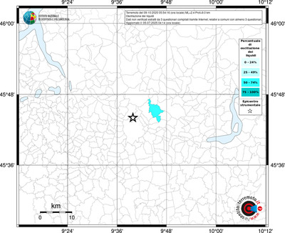 Mappa territorio comunale con almeno 3 questionari