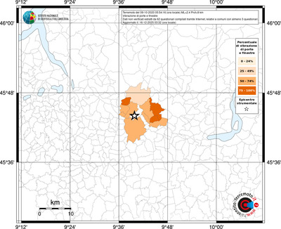 Mappa territorio comunale con almeno 3 questionari