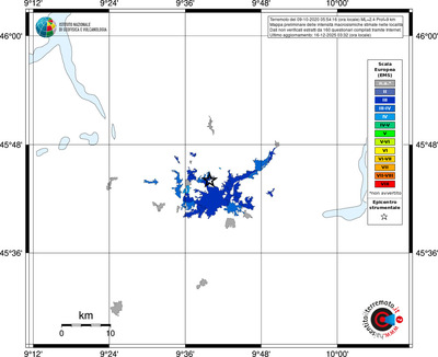 Mappa EMS - territori località