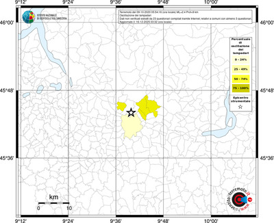Mappa territorio comunale con almeno 3 questionari