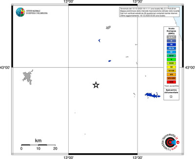 Mappa EMS - territori località