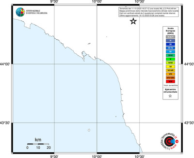 Mappa EMS - territori località