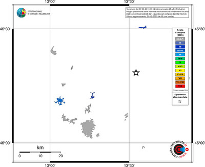 Mappa EMS - territori località