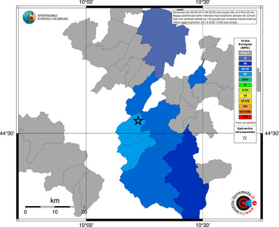 Mappa EMS - territori comuni