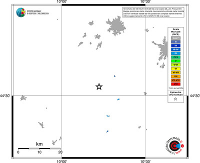 Mappa MCS - territori località