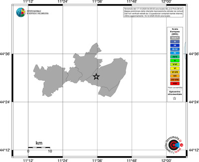 Mappa EMS - territori comuni