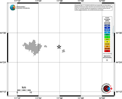 Mappa EMS - territori località