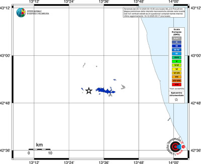 Mappa EMS - territori località