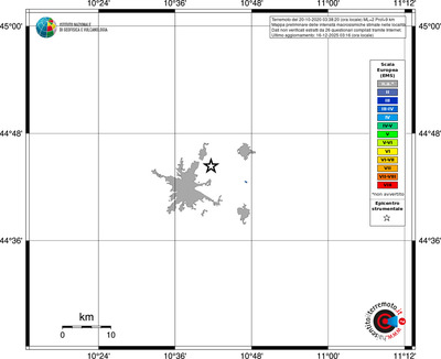 Mappa EMS - territori località