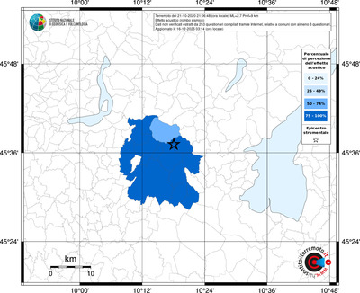 Mappa territorio comunale con almeno 3 questionari