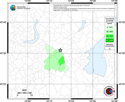 Mappa territorio comunale con almeno 3 questionari