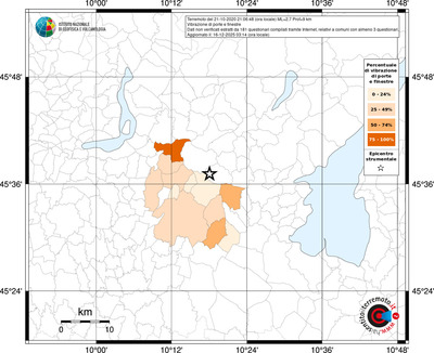 Mappa territorio comunale con almeno 3 questionari