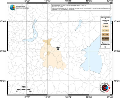Mappa territorio comunale con almeno 3 questionari