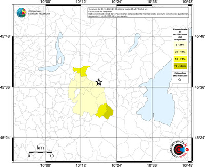Mappa territorio comunale con almeno 3 questionari