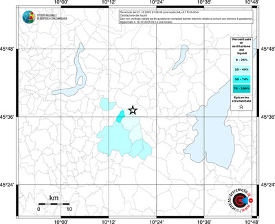 Mappa territorio comunale con almeno 3 questionari