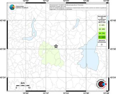 Mappa territorio comunale con almeno 3 questionari