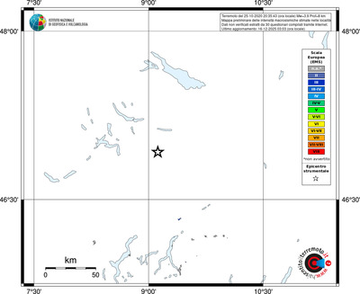Mappa EMS - territori località
