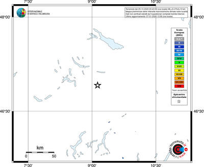 Mappa EMS - territori località