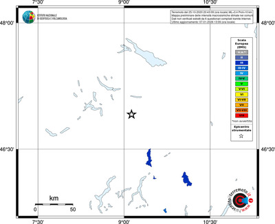 Mappa EMS - territori comuni
