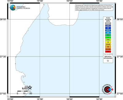 Mappa EMS - territori località