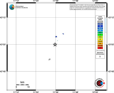Mappa EMS - territori località