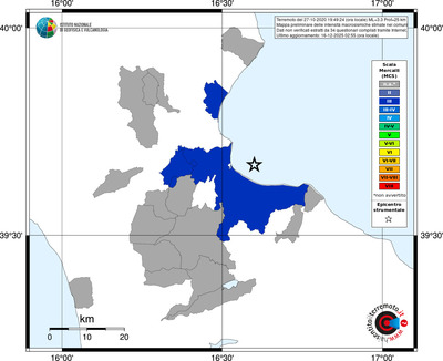 Mappa MCS - territori comuni
