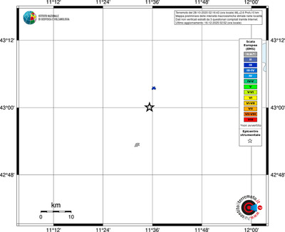 Mappa EMS - territori località