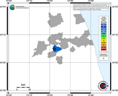 Mappa EMS - territori comuni