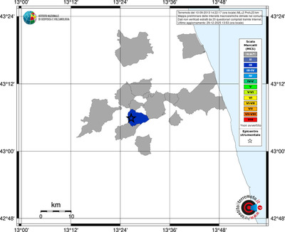 Mappa MCS - territori comuni