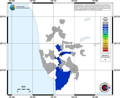 Mappa EMS - territori comuni