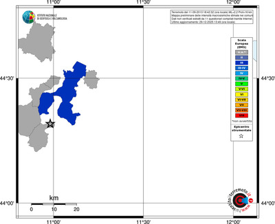 Mappa EMS - territori comuni