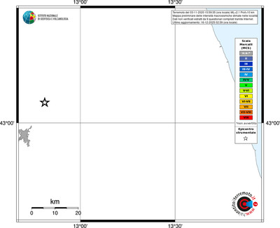 Mappa MCS - territori località