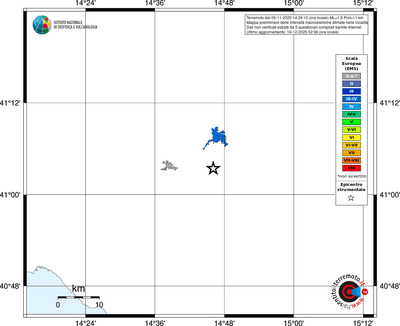 Mappa EMS - territori località