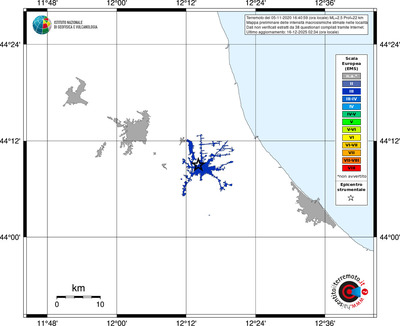 Mappa EMS - territori località