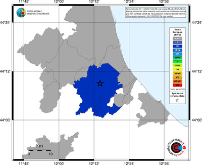 Mappa EMS - territori comuni