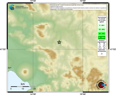 Mappa comuni con almeno 3 questionari