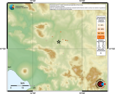 Mappa comuni con almeno 3 questionari