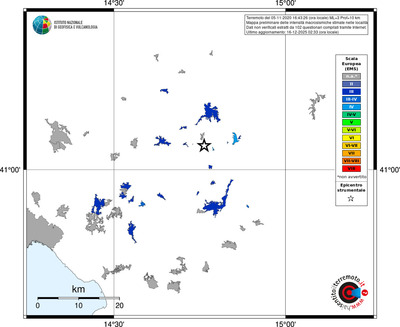 Mappa EMS - territori località