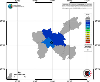 Mappa EMS - territori comuni