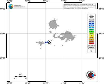 Mappa MCS - territori località