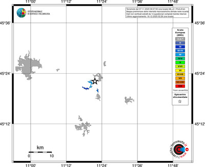 Mappa EMS - territori località