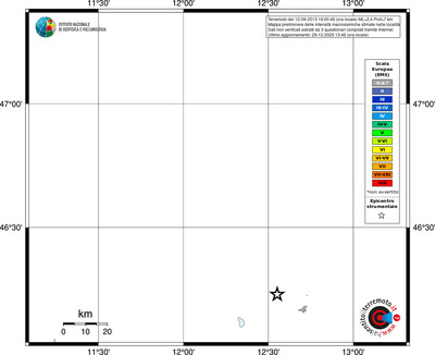 Mappa EMS - territori località