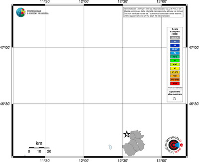 Mappa EMS - territori comuni