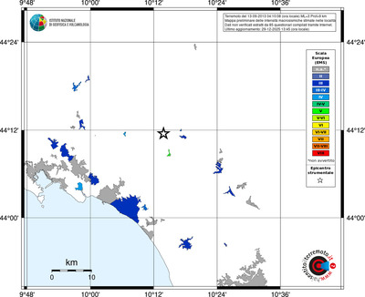 Mappa EMS - territori località