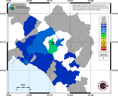 Mappa EMS - territori comuni