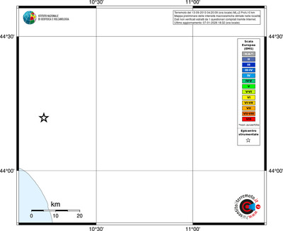 Mappa EMS - territori località