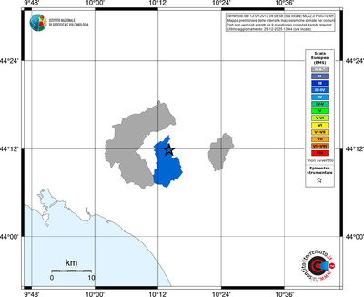Mappa EMS - territori comuni